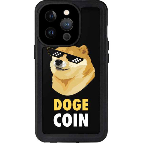 Doge Coin Crypto iPhone 14 Pro Waterproof Case