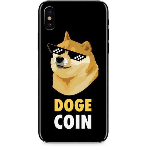 Doge Coin Crypto iPhone XS Skin