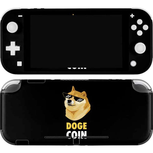 Doge Coin Crypto Nintendo Switch Lite Skin