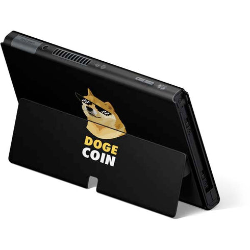 Doge Coin Crypto Nintendo Switch OLED (2021) Skin