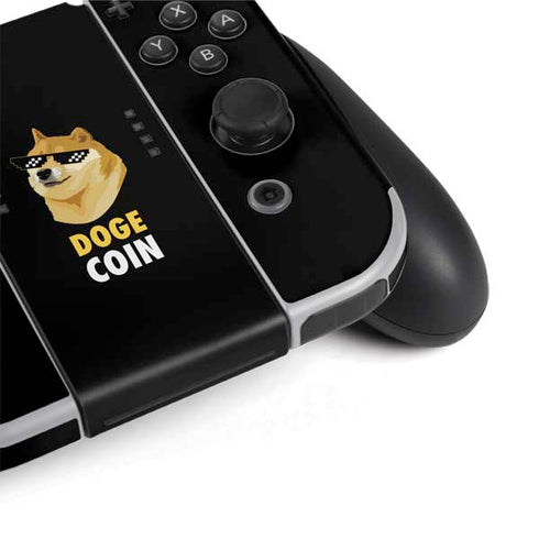 Doge Coin Crypto Nintendo Switch OLED (2021) Skin