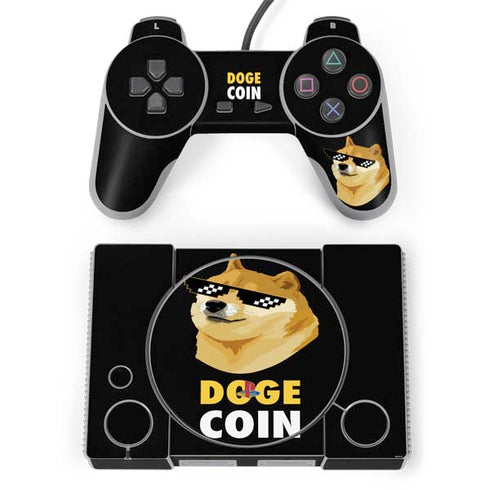 Doge Coin Crypto PlayStation Classic Bundle Skin