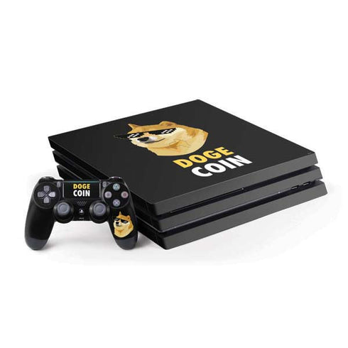 Doge Coin Crypto PS4 Pro Bundle Skin