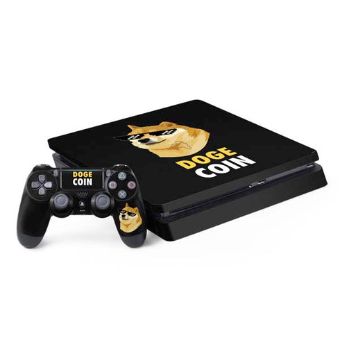 Doge Coin Crypto PS4 Slim Bundle Skin