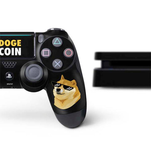Doge Coin Crypto PS4 Slim Bundle Skin