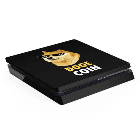 Doge Coin Crypto PS4 Slim Skin