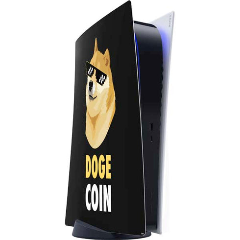 Doge Coin Crypto PS5 Digital Edition Console Skin