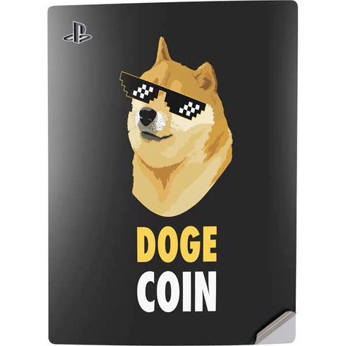Doge Coin Crypto PS5 Digital Edition Console Skin