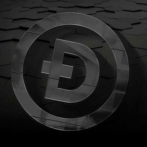 Doge Coin Textured Logo Dell Alienware Skin