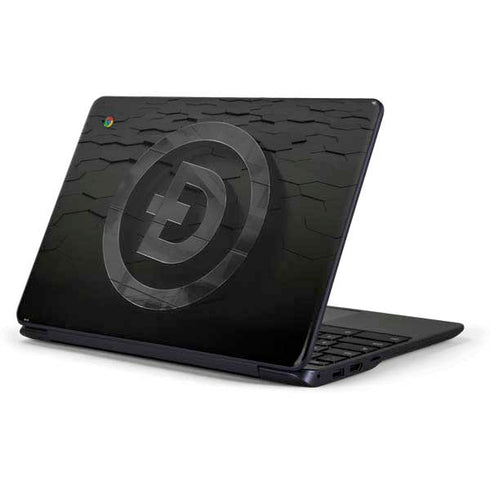Doge Coin Textured Logo Samsung Chromebook Skin