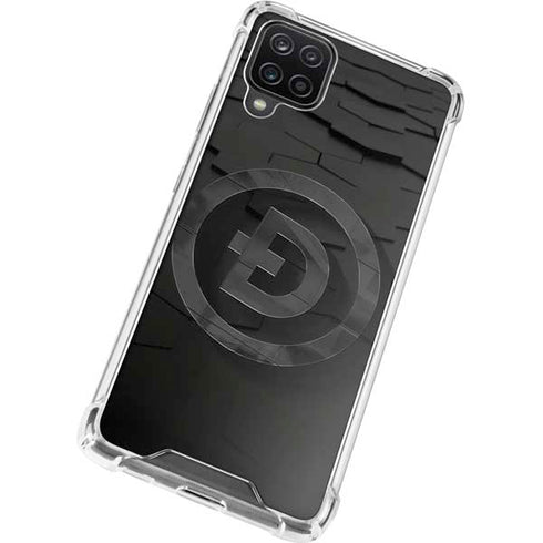 Doge Coin Textured Logo Galaxy A12 Clear Case
