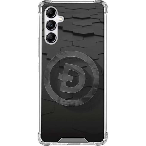 Doge Coin Textured Logo Galaxy A14 5G Clear Case