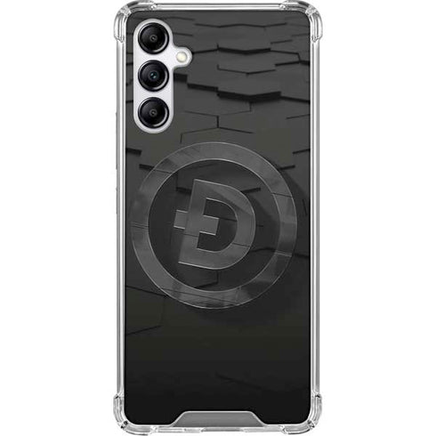 Doge Coin Textured Logo Galaxy A15 5G Clear Case