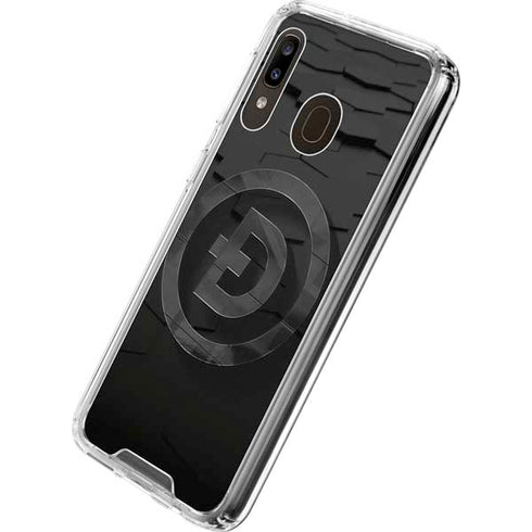 Doge Coin Textured Logo Galaxy A30 Clear Case