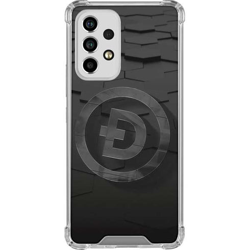 Doge Coin Textured Logo Galaxy A53 5G Clear Case