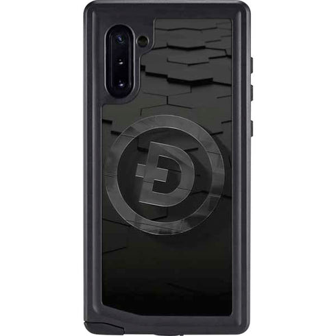 Doge Coin Textured Logo Galaxy Note 10 Waterproof Case