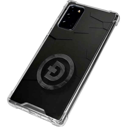 Doge Coin Textured Logo Galaxy Note20 5G Clear Case