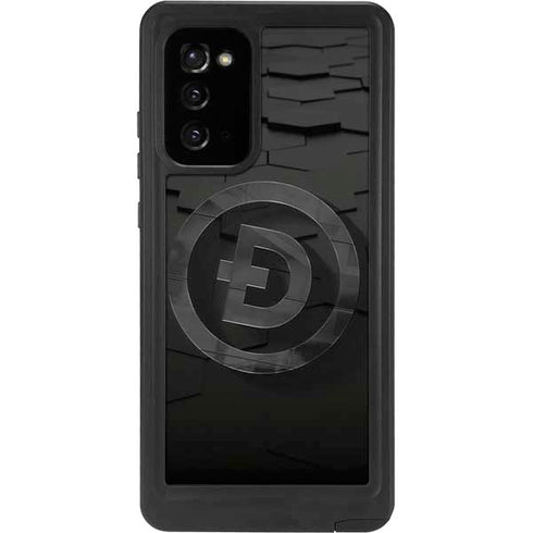 Doge Coin Textured Logo Galaxy Note20 5G Waterproof Case