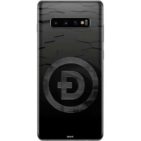 Doge Coin Textured Logo Galaxy S10 Plus Skin
