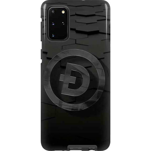 Doge Coin Textured Logo Galaxy S20 Plus Pro Case