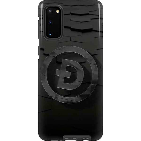 Doge Coin Textured Logo Galaxy S20 Pro Case