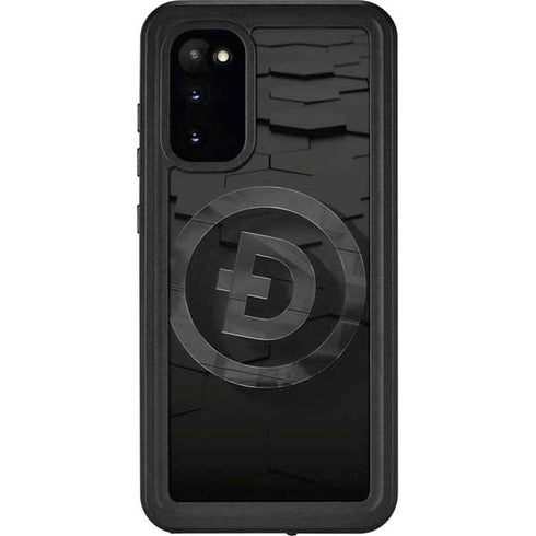 Doge Coin Textured Logo Galaxy S20 Waterproof Case