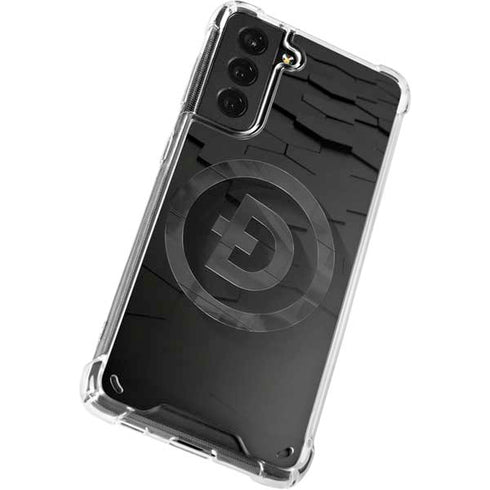 Doge Coin Textured Logo Galaxy S21 5G Clear Case