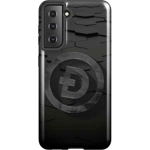 Doge Coin Textured Logo Galaxy S21 5G Pro Case