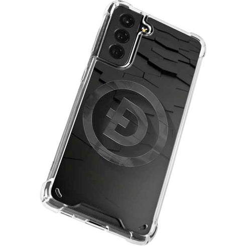 Doge Coin Textured Logo Galaxy S21 Plus 5G Clear Case