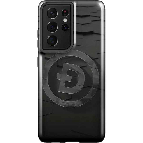 Doge Coin Textured Logo Galaxy S21 Ultra 5G Pro Case