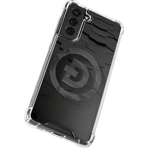 Doge Coin Textured Logo Galaxy S22 Clear Case
