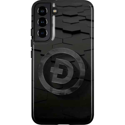 Doge Coin Textured Logo Galaxy S22 Plus Pro Case