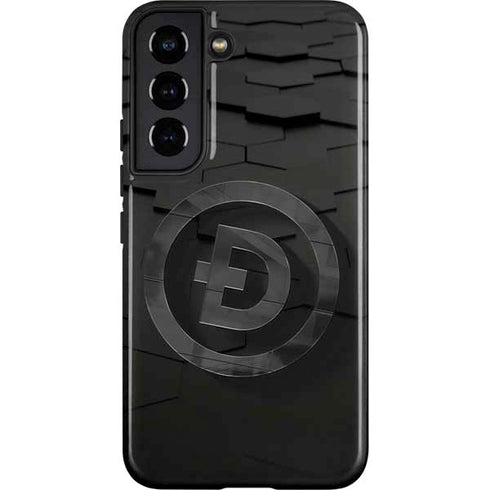 Doge Coin Textured Logo Galaxy S22 Pro Case