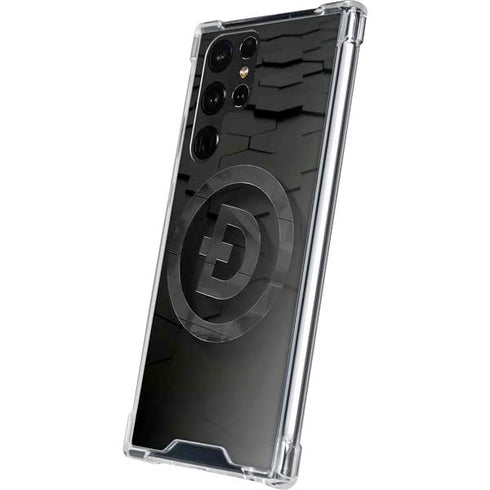 Doge Coin Textured Logo Galaxy S22 Ultra Clear Case