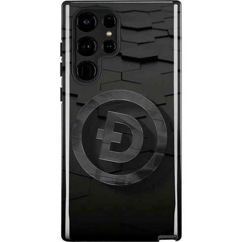 Doge Coin Textured Logo Galaxy S22 Ultra Pro Case