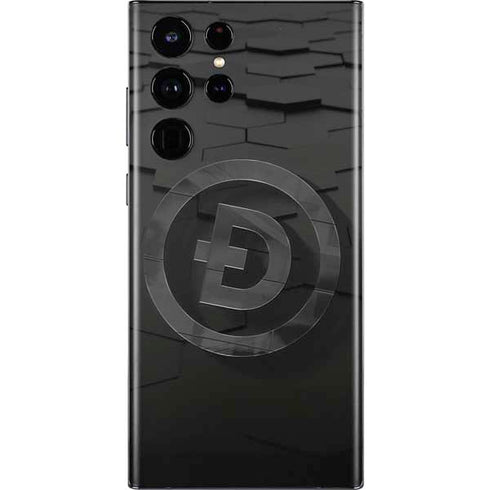 Doge Coin Textured Logo Galaxy S22 Ultra Skin