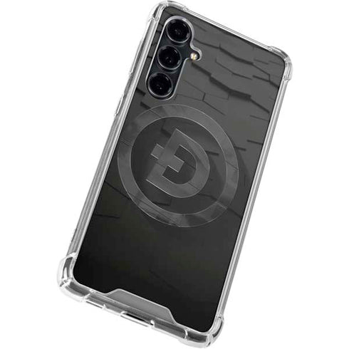 Doge Coin Textured Logo Galaxy S23 FE Clear Case