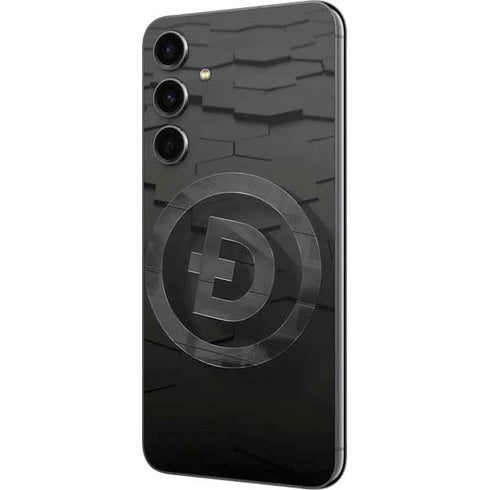 Doge Coin Textured Logo Galaxy S23 FE Skin
