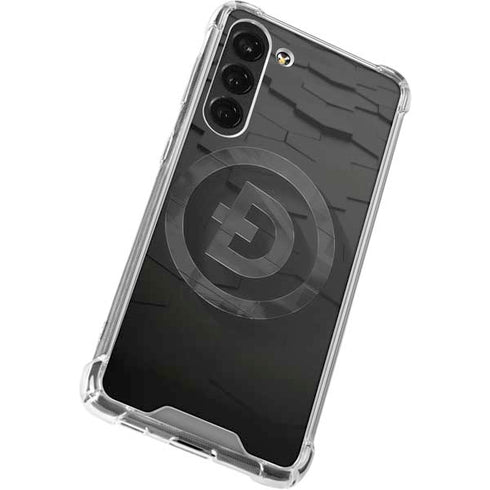 Doge Coin Textured Logo Galaxy S23 Plus Clear Case