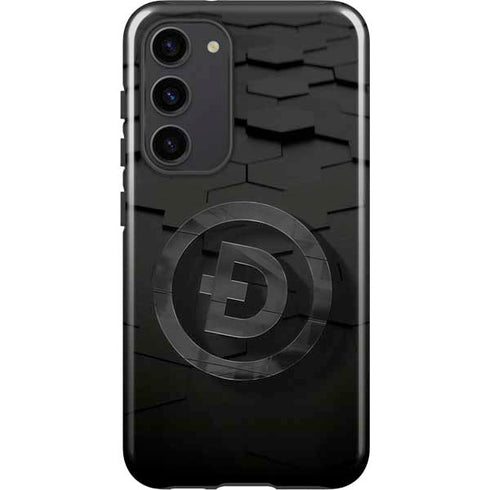 Doge Coin Textured Logo Galaxy S23 Plus Pro Case