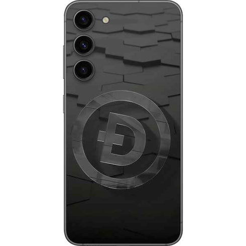 Doge Coin Textured Logo Galaxy S23 Plus Skin