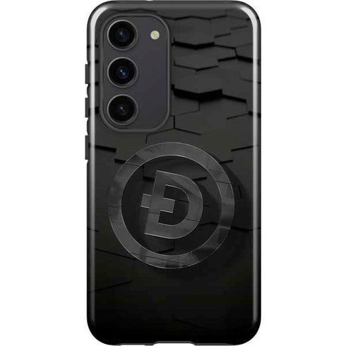 Doge Coin Textured Logo Galaxy S23 Pro Case