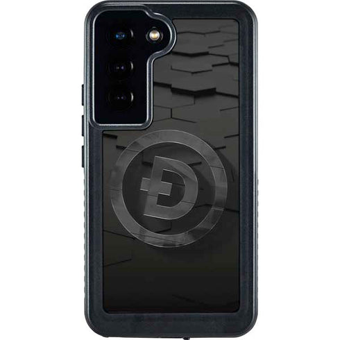Doge Coin Textured Logo Galaxy S23 Waterproof Case