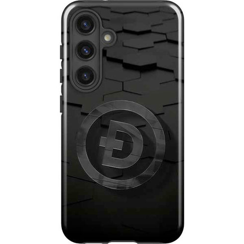 Doge Coin Textured Logo Galaxy S24 Impact Case