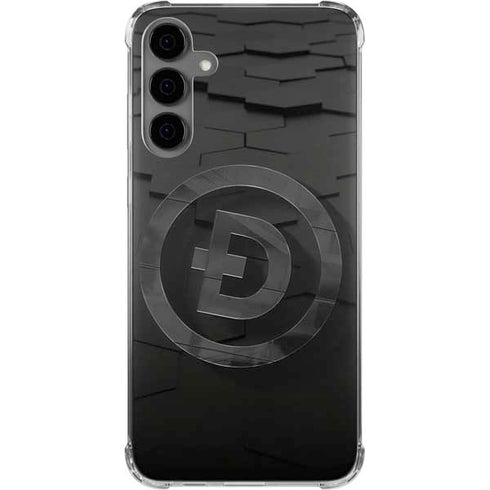 Doge Coin Textured Logo Galaxy S24 Plus Clear Case