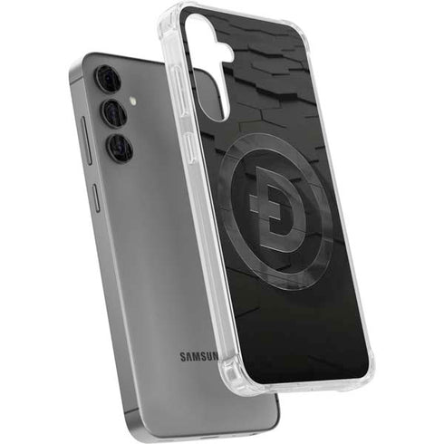 Doge Coin Textured Logo Galaxy S24 Plus Clear Case