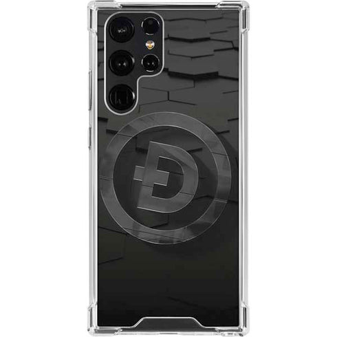 Doge Coin Textured Logo Galaxy S24 Ultra Clear Case