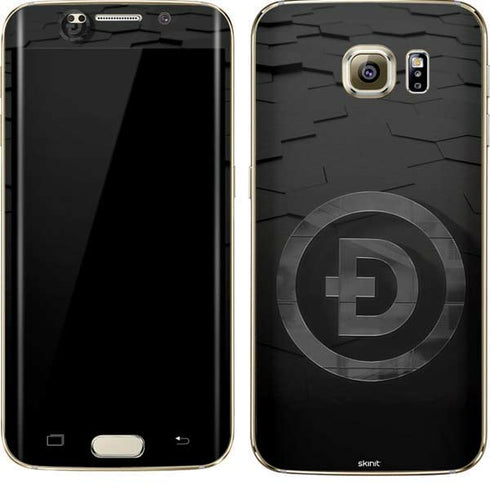 Doge Coin Textured Logo Galaxy S7 Edge Skin