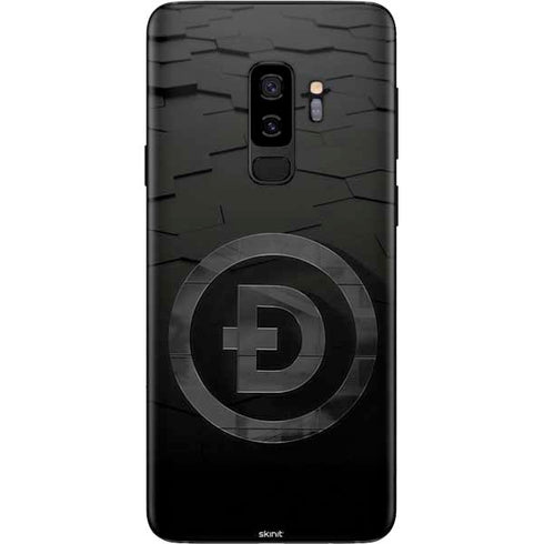 Doge Coin Textured Logo Galaxy S9 Plus Skin