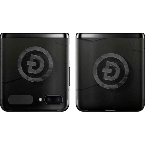 Doge Coin Textured Logo Galaxy Z Flip Skin
